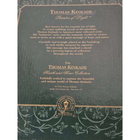 1998 Thomas Kincaid Framed Print John 15:1 Gardens Beyond Hearth & Home Collect - Picture 7 of 8